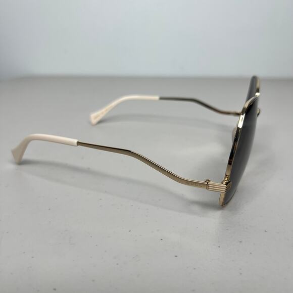 Gucci Square Gold Oversized Sunglasses 60MM
